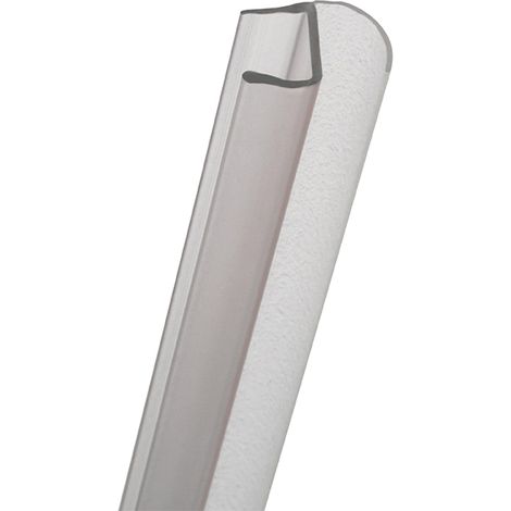 Schulte joint d'étanchéité vertical translucide, entre porte de douche et paroi fixe, universel, 2010 mm recoupable, pour porte de 6 mm