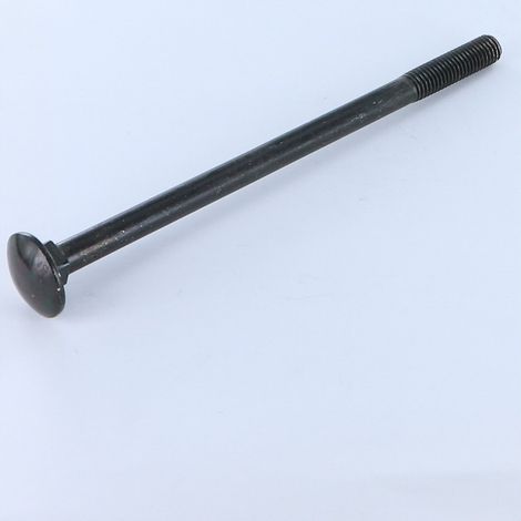 TRCC JAPY tête ronde collet carré M8X110 Filetée sur 22 Filetage partiel Acier zingué noir-10 pièces (1/3)