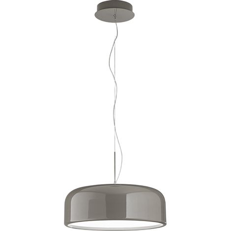 Suspension En Métal Taupe Brillant Avec Technologie Led Intégrée, Variable Cct 50W, Diamètre 60 Cm - Perenz Design Moderne Pour Votre Intérieur (1/3)