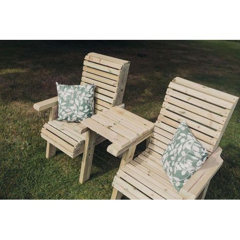 Ergo Wooden Garden Love Seats Square Tray (1/5)