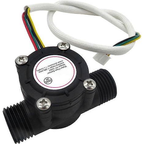Capteur de débit d'eau YFS201, débitmètre pour la régulation de l'eau, 130 L/min, 1,75 MPa, 26 s (1/5)