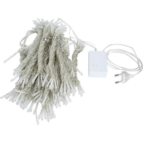 Guirlande lumineuse cascade LED multicolore 304 LED 3 x 3 m pour décoration intérieure et extérieure (chambre, etc.) - Prise UE 220 V (1/5)