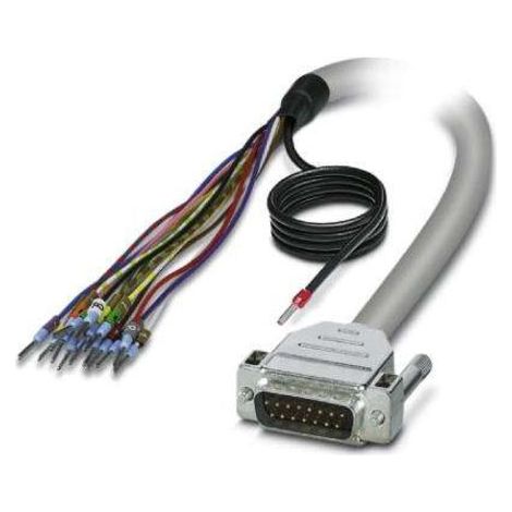 Câble série Sub-D 15 broches vers Sans connecteur, longueur 6m, Phoenix Contact ( Prix pour 1 )