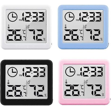 Automatisches elektronisches Temperatur- und Feuchtigkeitsmessgerät mit Thermometer und Hygrometer-White