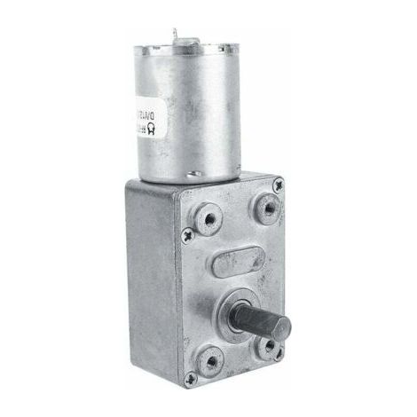 DC 12V Electric Reversible Reduction Motor High Torque Turbine Worm Gear Box for Windows, Door Openers (6RPM)-- (1/4)