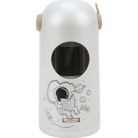 Taille-crayon électrique, entièrement automatique, arrêt intelligent, pointe réglable, rechargeable, taille-crayon électrique astronomique, blanc.