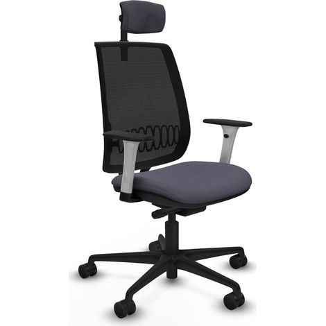 Sedia da ufficio piqueras y crespo Alares nero telaio grigio (1/2)