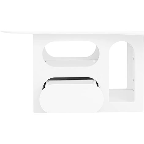 TABLE Coffee Table avec tiroirs et rangements ouverts Particle Board Blanc 97.00 cm x 45.00 cm x 43.50 cm (1/5)