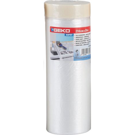 FILM PER MASCHERATURA + NASTRO ADESIVO CM.210 X 20 MT espositore 12 pezzi