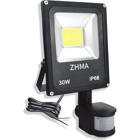 12V-24V DC Projecteur LED Exterieur Eetecteur de Mouvement,30W Spot LED Extérieur 6000K,Étanchéité IP66 Projecteur pour Escaliers, Patio, Garage,Entrées,Jardin,Bateau (1/5)