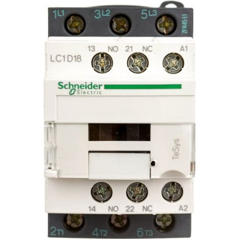Contactor TeSys Deca Power 18A 3P 42V CA 1NO 1NC LC1D18D7