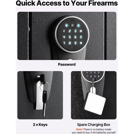 Armoire à Fusils Coffre-Fort pour Armes à Feu en Acier Laminé à (1/5)