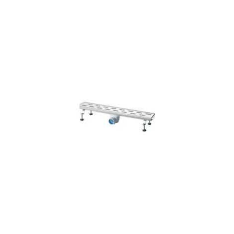 Canalina di scarico griglia doccia Onda con sifone in acciaio inox 60 cm vicario