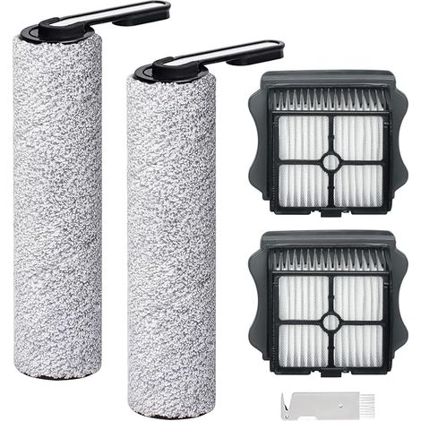 Kit di accessori per aspirapolvere a secco e a umido Tineco Floor One S5/ S5 Pro/ S5 Pro 2/ S5 Extreme, ricambi: 2 rulli spazzola, 2 filtri, 1 spazzola per la pulizia (1/5)