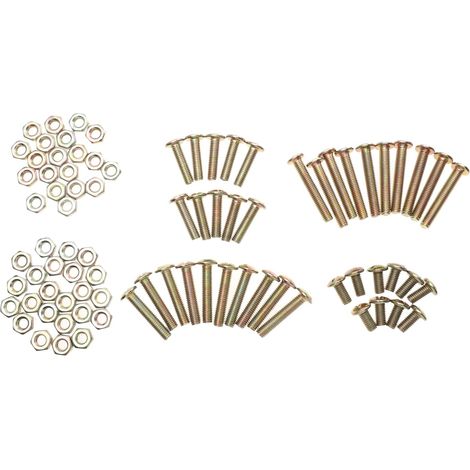Vis de Fixation pour Pied de Canapé Vis à Tête Plate pour Meubles Installation avec Écrous (1/5)
