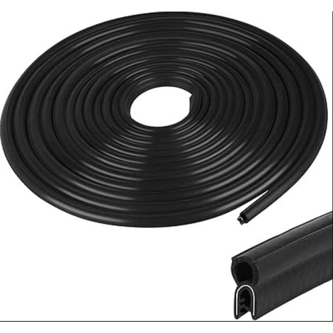 Joint de Porte de Voiture en Caoutchouc, Joint d'Étanchéité Universel Coffre EPDM sans Colle pour Caravane, Camion, Garage, Machine, Noir (1/5)