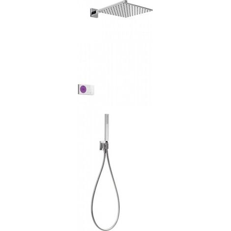 Kit de douche thermostatique électronique et encastré SHOWER TECHNOLOGY Chromé - TRES 09286563 (1/5)