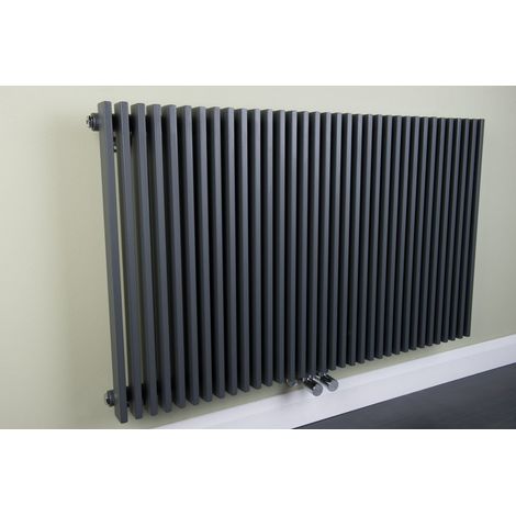Flat Style Column Radiator Horizontal Column Radiator Flat Panel Single Grey 600x1020mm