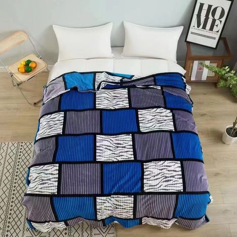 Manta Franela Jacquard Reversible para Sofá Cama - Manta Polar Grande de Invierno Super Suave, Acogedora y Cómodas 130x160, 160x220, 220x240cm (1/5)