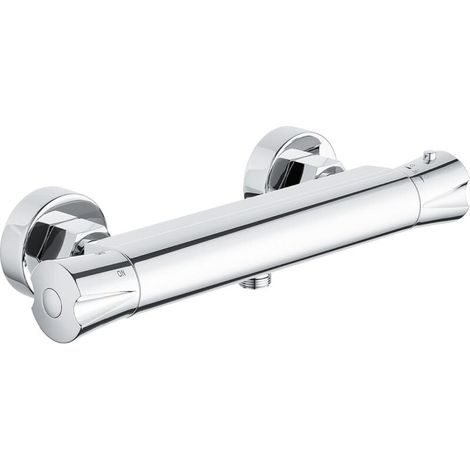 Shower tap, shower tap with thermostat, shower mixer thermostat, shower tap, chrome, brass
