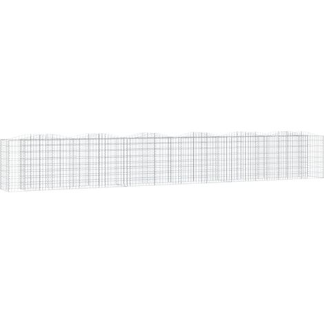 Maison Exclusive - Gabionen-Hochbeet mit Hochbogen 600x50x100 cm