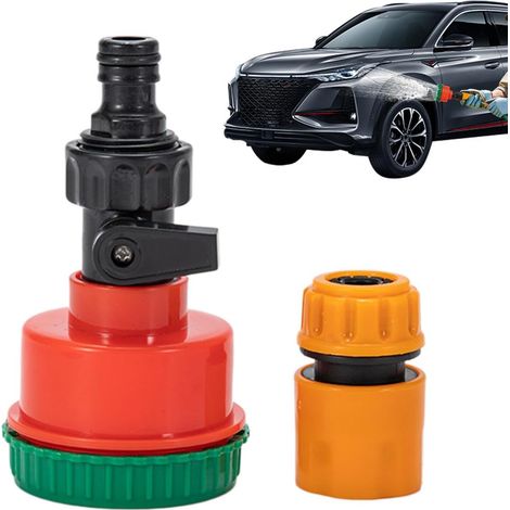 Buse d'arrosage pour tuyau Joint réglable étanche  Tuyau d'Arrosage Lavage Auto, Maison, Terrasse, Robinet, Nettoyage, Porche, Pelouse, Arrière-cour, Bord Piscine (1/5)