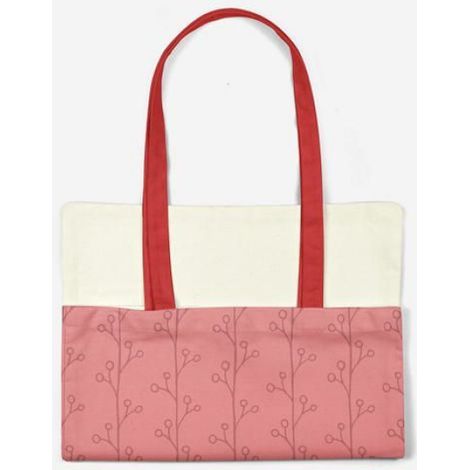 Sac Shopping - Coton - Rose - 34 X 40 Cm - Anses 30 Cm - 1 Piece (1/4)