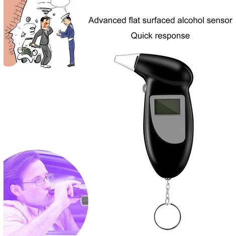 Testeur d'alcoolémie numérique, analyseur d'haleine, détecteur professionnel, affichage LCD Portable, haute précision (1/5)
