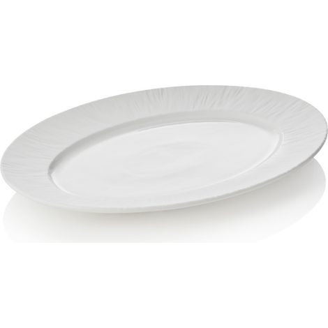 Plat 33 x 24,5 cm blanc MAYA SHIRO - Was Germany