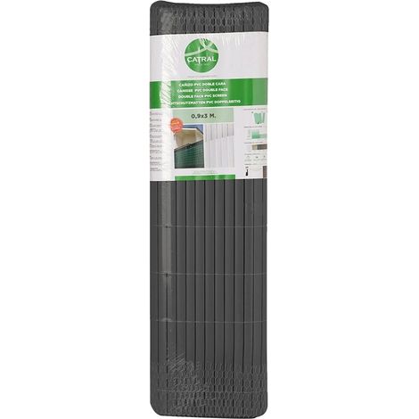 CAÑIZO PVC ESSENTIAL RECYCANE DOBLE CARA 20MM ANTRACITA 1,8X3 M (1/3)