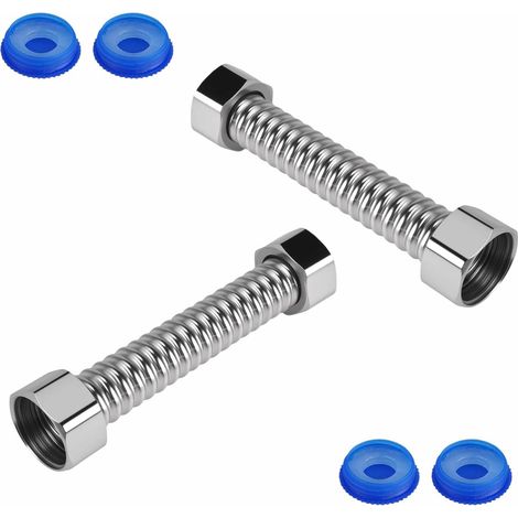 2Pièces Tuyau de Vidange Ondulé en Acier Inoxydable 10 cm Tuyaux Flexibles (1/5)