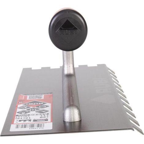 Pettine per colla Rubi in acciaio 28cm 12x12 denti inclinati Manico Rubiflex (1/5)