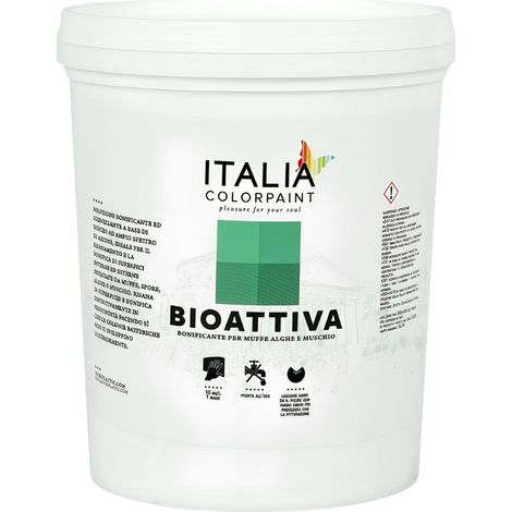 Risanamento pareti sanificante bonificante muffa spore alghe muschi bioattiva formato 1 lt - confezione 1