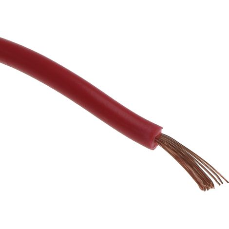 Fil électrique RS PRO 2491X, 24 0,75 mm² 18 AWG Non blindé, 500 V, PVC Rouge, 100m ( Prix pour Bobine de 100 Mètres )