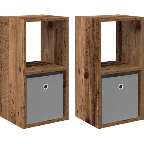 Maison Exclusive - Nachttisch 2 pcs Altholz 30,5 x 27 x 59,5 cm H