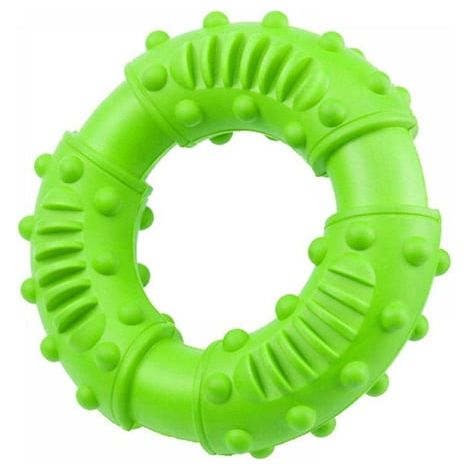 Jouet à Mâcher pour Chien, Indestructible Gros Chien Interactifs Toy, Résistant à la Morsure Nettoyage des Dents en Caoutchouc pour Petits et Moyens Chiens Nettoyage Dents (Vert) (1/4)