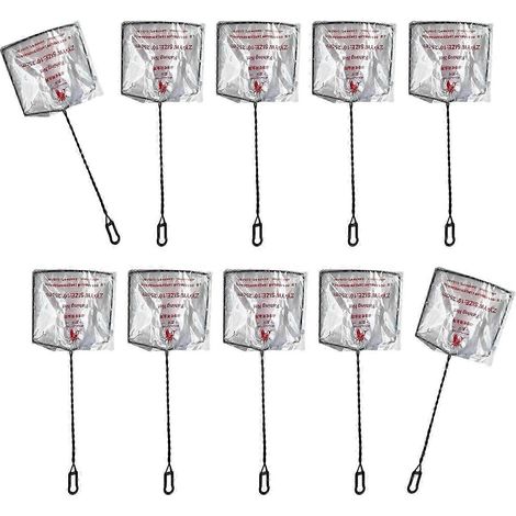 Lot de 10 épuisettes pour aquarium, pêche en toute sécurité, outils de nettoyage d'aquarium, poignées ergonomiques, convient à une utilisation au bureau et à la maison, disponible en plusieurs couleur (1/5)
