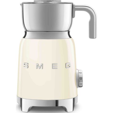 Smeg – Mousseur à lait crème avec 6 programmes préréglés – Système de chauffe à induction – Corps en inox – MFF11CREU (1/10)