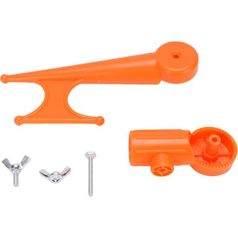 Gancho multifuncional ajustable en ángulo para postes de plástico, accesorio para aves.