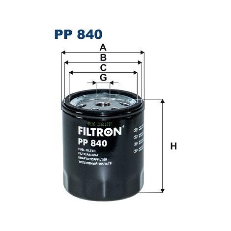 Kraftstofffilter PP840 Filtron