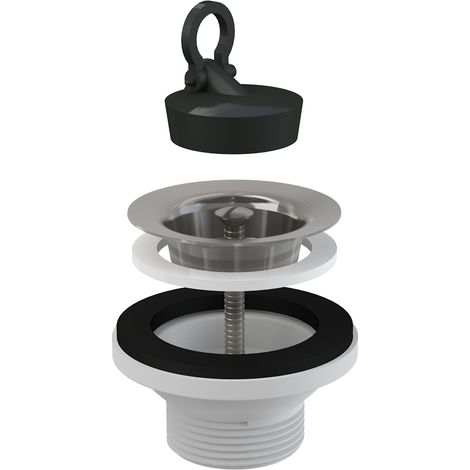 Alcadrain Ablaufventil für Waschbecken 5/4" mit einem Edelstahlgitter DN63 (1/2)