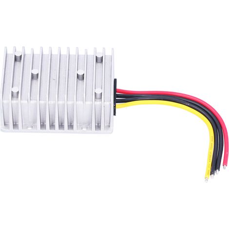 Convertisseur abaisseur 24V vers 12V en alliage d'aluminium moulé, régulateur de tension continu pour moteurs, voitures et GPS (1/5)