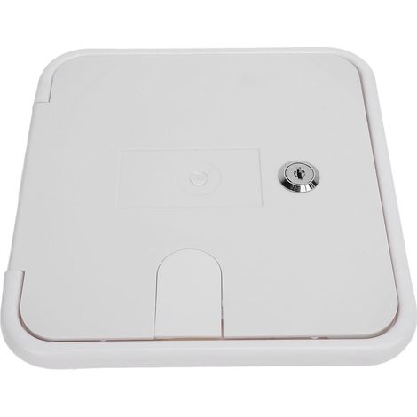 Trappe de câble d'alimentation de remorque de camping-car couvercle de rangement de câble électrique porte de compartiment avec serrure et 2 clés (1/5)