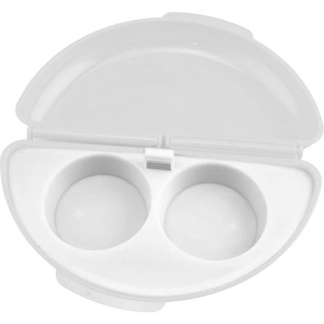 2-in-1 Mikrowellen-Omelett- und Eierkocher, BPA-freier Frühstückszubereiter, weiße Küchenutensilien für ein schnelles Frühstück (1/5)
