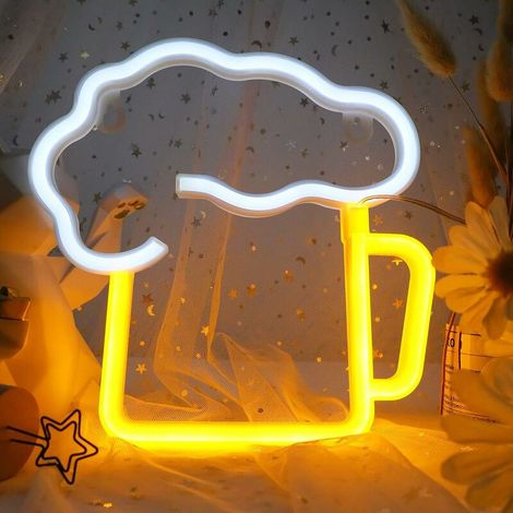 dirigéEnseignes lumineuses au néon, décoration murale de chambre