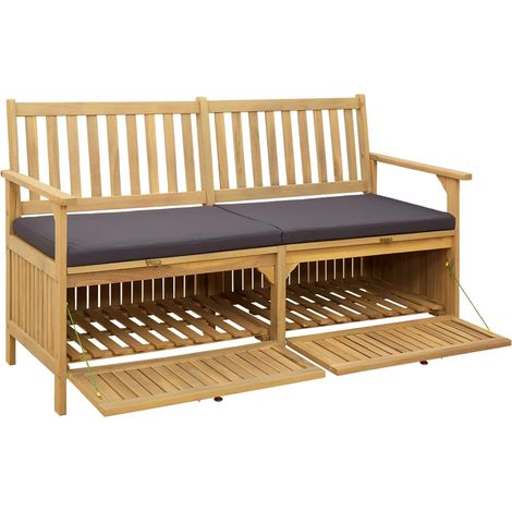 Maison Exclusive - Panchina con contenitore 2 -Seater 148 x 63 x 84 cm (1/5)