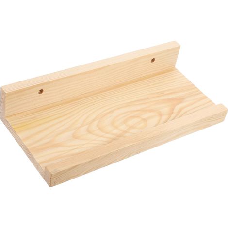 Schwebendes Wandregal aus Holz für angeschlossene Lautsprecher, 30 x 15 cm, dekorativer Ständer für Sammlerstücke und Sauna