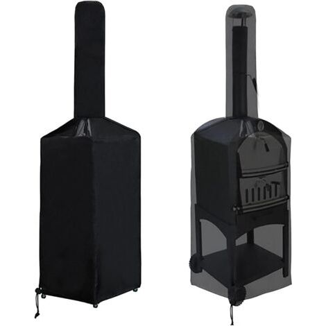 Housse pour four à pizza - Accessoires de barbecue noirs (160 x 37 x 50 x 103 cm) - AquaForge (1/5)