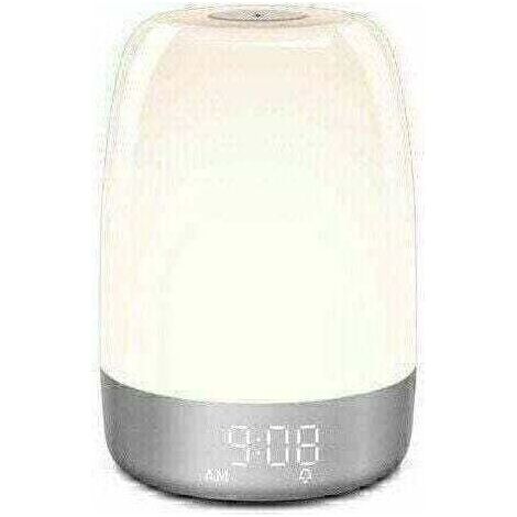 Lampada da comodino dimmerabile touch LaBlanc, sveglia - con luce notturna a colori RGB, timer - Camera da letto, sonno