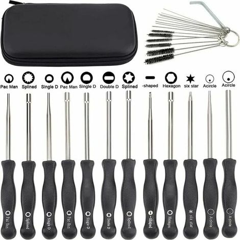 ZVD-Lot de 12 outils de réglage de carburateur avec scredrivers acircle pour petit moteur 2 temps pour Husqvarna pour STHIL pour tronçonneuse ECHO (1/4)
